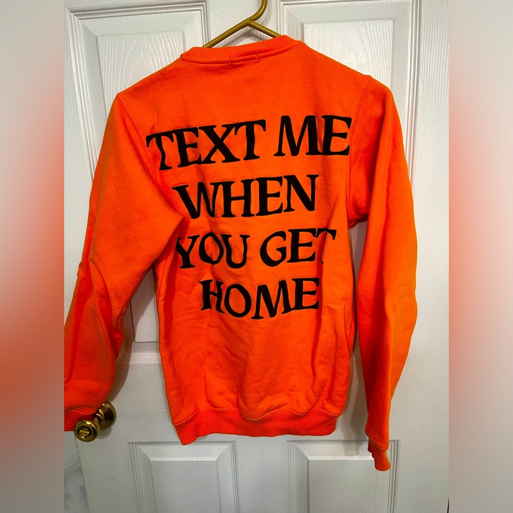 Lonely ghost text me when you get home crewneck. Worn once- too big size s